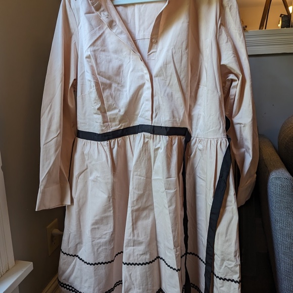 Blush and Black Dress - Picture 2 of 6